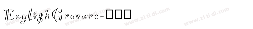 EnglishGravure字体转换