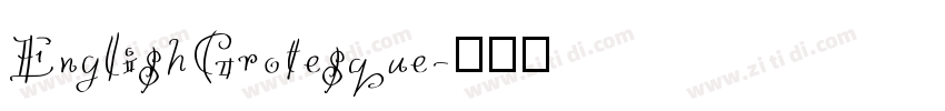 EnglishGrotesque字体转换