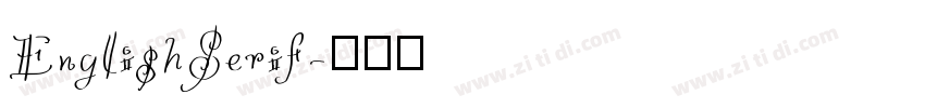 EnglishSerif字体转换