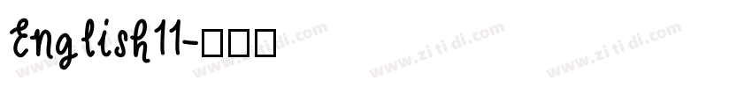 English11字体转换