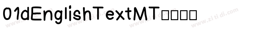 01dEnglishTextMT字体转换
