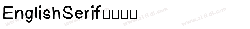 EnglishSerif字体转换