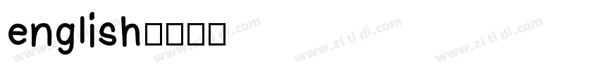 english字体转换