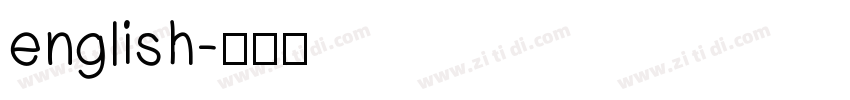 english字体转换