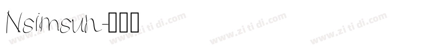 Nsimsun字体转换