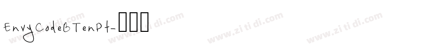 EnvyCodeBTenPt字体转换