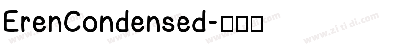 ErenCondensed字体转换