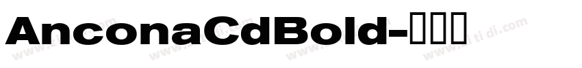 AnconaCdBold字体转换
