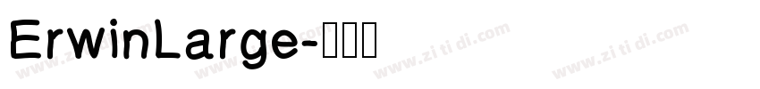 ErwinLarge字体转换