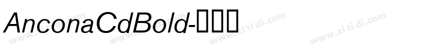 AnconaCdBold字体转换