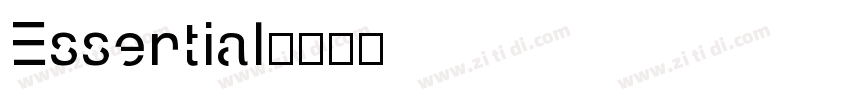 Essential字体转换