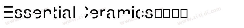 EssentialCeramics字体转换 EssentialCeramics字体转换