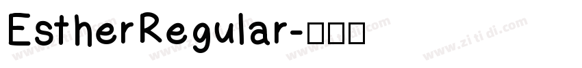 EstherRegular字体转换