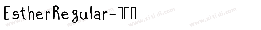 EstherRegular字体转换