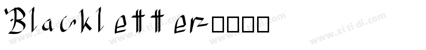 Blackletter字体转换