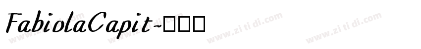 FabiolaCapit字体转换 FabiolaCapit字体转换