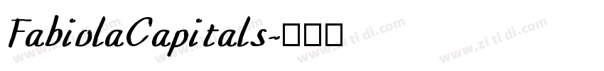 FabiolaCapitals字体转换