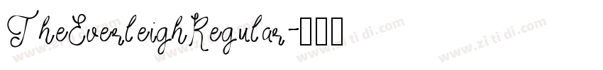 TheEverleighRegular字体转换
