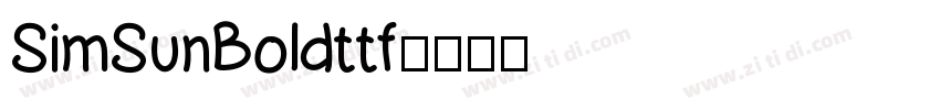 SimSunBoldttf字体转换