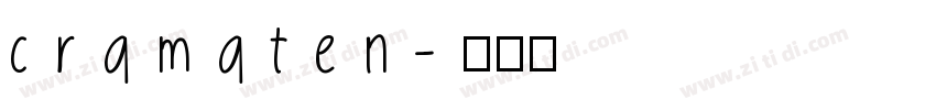 cramaten字体转换