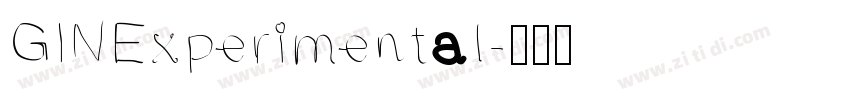 GINExperimental字体转换