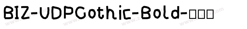 BIZ-UDPGothic-Bold字体转换