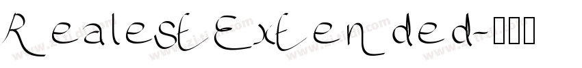 RealestExtended字体转换