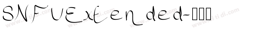 SNFUExtended字体转换