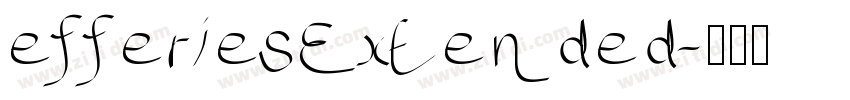 efferiesExtended字体转换
