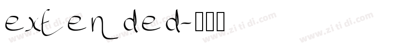 extended字体转换