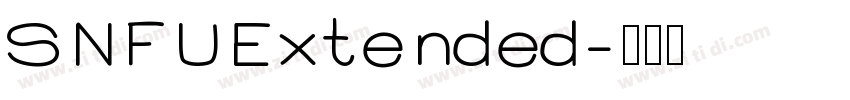 SNFUExtended字体转换