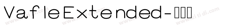 VafleExtended字体转换