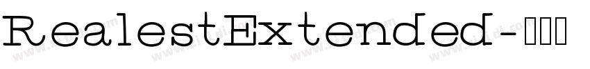 RealestExtended字体转换