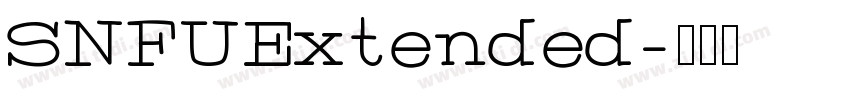 SNFUExtended字体转换