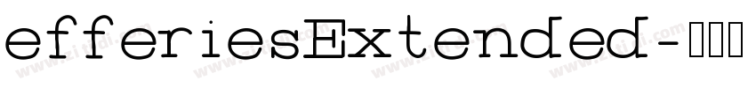 efferiesExtended字体转换
