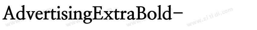 AdvertisingExtraBold字体转换