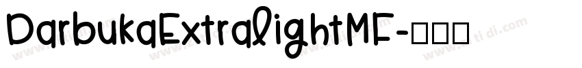 DarbukaExtraLightMF字体转换