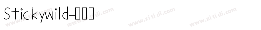 Stickywild字体转换
