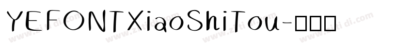 YEFONTXiaoShiTou字体转换