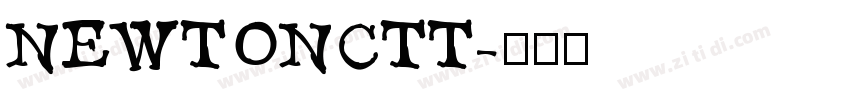 NEWTONCTT字体转换