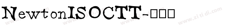 NewtonISOCTT字体转换