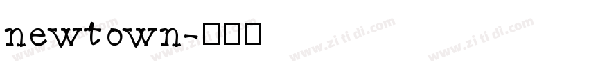 newtown字体转换