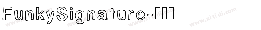FunkySignature字体转换