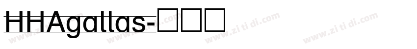 HHAgallas字体转换