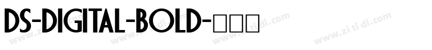 DS-Digital-Bold字体转换