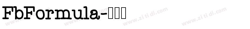 FbFormula字体转换
