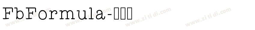 FbFormula字体转换