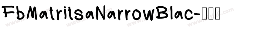 FbMatritsaNarrowBlac字体转换