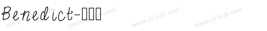 Benedict字体转换