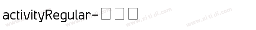 activityRegular字体转换